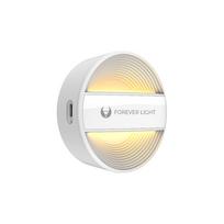 LED naktinė lempa apvali PURE FLC-20 ALMA PIR balta 500mAh Forever Light