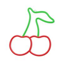 Neoninė LED lemputė CHERRY žalia raudona NNE23 Neolia