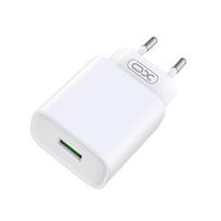 XO sieninis įkroviklis CE02D QC 3.0 18W 1x USB baltas
