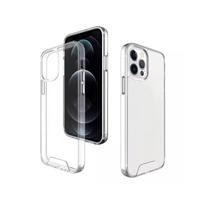 Hibridinis „Crystal“ dėklas, skirtas iPhone X / XS, skaidrus, su didele anga