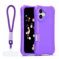 Safepop dėklas su dirželiu Apple iPhone 17 6,3" violetinis
