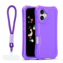 Safepop dėklas su dirželiu Apple iPhone 16 6,1" violetinis