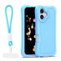 Safepop dėklas su dirželiu, skirtas Apple iPhone 17 6,3" mėlynas