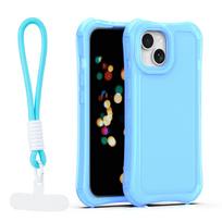 Safepop dėklas su dirželiu Apple iPhone 15 6,1" mėlynas