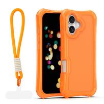 Safepop dėklas su dirželiu Apple iPhone 17 6,3" oranžinis
