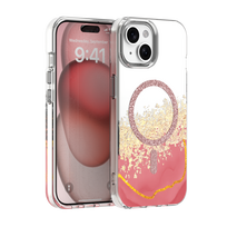 Epoxy Mag dėklas, skirtas iPhone 13 / 14 6,1" rožinis