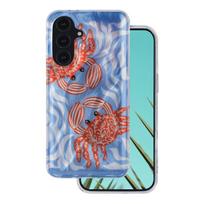 Itin madingas vasariškas dėklas, skirtas Samsung Galaxy S24 / S25, krabas