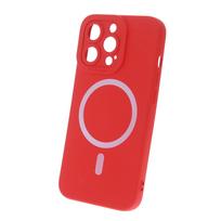 Silikoninis Mag dėklas iPhone 14 Pro 6,1" raudonas