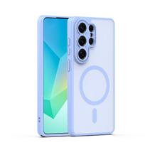 Mag Matt dėklas Samsung Galaxy S26 Ultra šviesiai mėlynas su apsauga kamerai