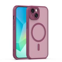 Mag Matt dėklas Apple iPhone 13 6,1" bordo spalvos su apsauga kamerai
