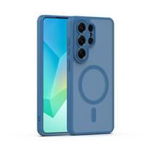 Mag Matt dėklas Samsung Galaxy S25 Ultra tamsiai mėlynas apsauga kamerai