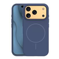 Plonas silikoninis Mag dėklas, skirtas Apple iPhone 17 Pro Max 6,9" / 18 Pro Max 6,9", tamsiai mėlynas