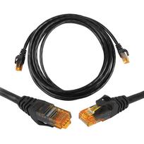 8P8C CAT6e UTP tinklo jungiamasis kabelis (patchcord) 2m juodas