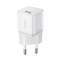 Baseus sieninis įkroviklis GaN5 Mini PD 30W 1x USB-C mėnulio baltumo