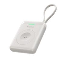 Baseus EnerFill FW11 nešiojamas belaidis įkroviklis Apple Watch laikrodžiui su integruotu laidu 5W baltas