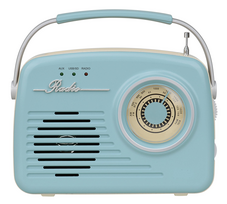Setty „Bluetooth“ garsiakalbis su radijo imtuvu Retro P350, mėlynas