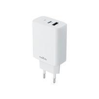 Maxlife MXTC-10-30AC PD QC įkroviklis 1x USB-C 1x USB 30W baltas