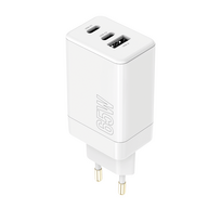 Maxlife MXTC-08-65ACC PD QC įkroviklis 2x USB-C 1x USB 65W baltas