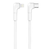 Maxlife MXUC-09 kampinis laidas USB-C – Lightning 1,0 m 27W baltas
