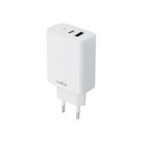Maxlife MXTC-10-20AC PD QC įkroviklis 1x USB-C 1x USB 20W baltas