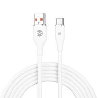 Forever USB – USB-C laidas 1,0 m 6A baltas
