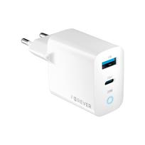 Forever TC-06-20AC PD QC įkroviklis 1x USB-C 1x USB 20W baltas