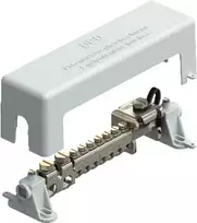 OBO BETTERMANN potencialų išlyginimo šyna 1801VDE šviesiai pilka su 7 gnybtais iki 25 mm² 1801VDE (5015650)