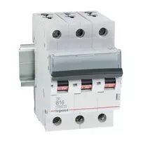 Legrand TX3 automatinis jungiklis 16A 3P B charakteristika