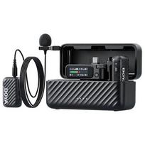 BOYA mikrofonas belaidis ir laidinis BOYAMIC 2-01 2.4GHz, AI Powered triukšmo slopinimas su 2 receivers ir 1 transmitter (Type-C) EU, juoda spalva
