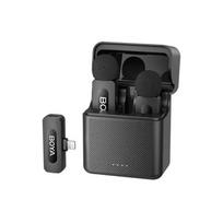 BOYA mikrofonas belaidis BY-V3 2.4GHz su 2 transmitters ir 1 receivers (Lightning) EU, juoda spalva