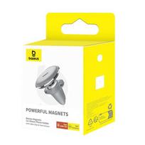 Baseus automobilinis laikiklis magnetinis Car telefono laikiklis (Air Vent) 360 Degree su laidas clip, (C40141201S13-00), sidabrinė spalva