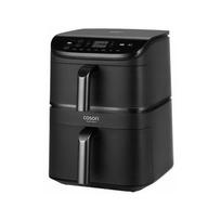 Cosori Turbo Tower karšto oro gruzdintuvė 6.5L+4.3L EU KAAPAFCSNDE0243Y, juoda spalva