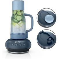 Ninja BlendBoss Blender 710ml su Removable Travel Cup, 3 Preset Mode Cyberspace EU DB351EUCY, juoda spalva