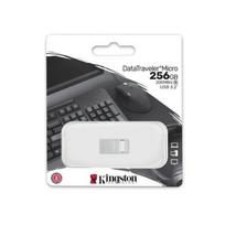 Kingston USB atmintinė 256GB DataTraveler Micro USB 3.2 EU (DTMC3G2/256GB), sidabrinė spalva
