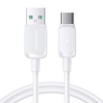 Joyroom USB - USB-C laidas Multi-Color Series A14, 480mb/s, 3A, 1.2m, (S-AC027A141 W), balta spalva