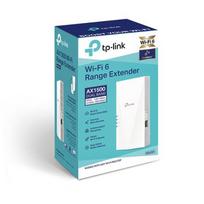 TP-Link Range Extender RE500X AC1500 belaidis Dual Band, Mesh System, 1500Mbps, 802.11ac, Wi-Fi 6, EU, balta spalva