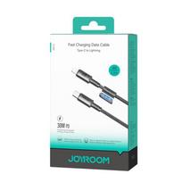 Joyroom Type-C - Lightning Unlimited Series laidas A50, 60 W, 480mb/s, 1.2m su magnetinis Orgaznizer, (S-A50_CL), pilka spalva