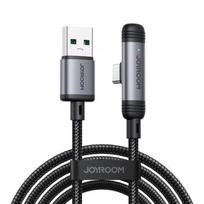Joyroom USB - Type-C EnjoyX Series 90 Degree laidas A56, 3A, 480mb/s, 1.2m, (S-A56), juoda spalva