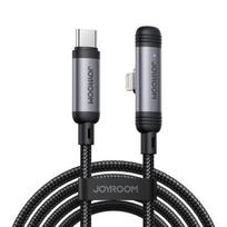 Joyroom Type-C - Lightning EnjoyX Series 90 Degree laidas A56, 30 W, 480mb/s, 1.2m, (S-A56), juoda spalva