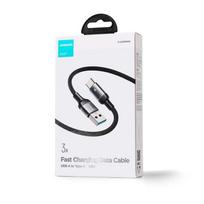 Joyroom USB - Type-C duomenų laidas, 3A, 1.2m, (S-UC027A10), juoda spalva