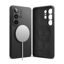 Ringke Galaxy S26 Ultra dėklas Silicone magnetinis, juoda spalva