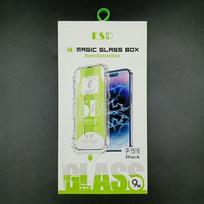 iPhone 15/16 ekrano apsauga grūdintas stiklas 9H su installation frame, skaidri spalva