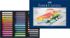 „FABER-CASTELL minkštos pastelės, 36 vnt. kartoninė dėžutė, 3 vnt.“
