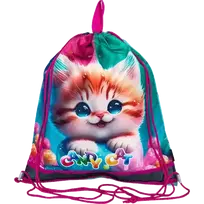 Maišelis sportinei aprangai DeVente, Candy Cat 40x47cm