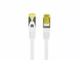Patchcord cat.6a s/ftp lszh cu 0.5m white fluke passed