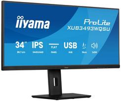 Iiyama ProLite XUB3493WQSU-B6 computer monitor, 86.4 cm (34 inch), 3440 x 1440 pixels, UltraWide QHD LED, black