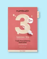 Numbuzin No.3 Tingle-Pore Softening Sheet Mask - 27 g * 5 vnt