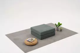 Pufas, Hanah Home, komfortas, žalias, 95 x 43 x 95