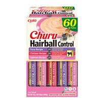 Churu Hairball kreminis skanėstas su vištiena katėms, 60x14 g