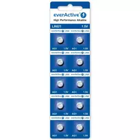 Baterijos – everActive G1 Šarminės LR621 1,5 V Mygtukinės Baterijos, 10 vnt.